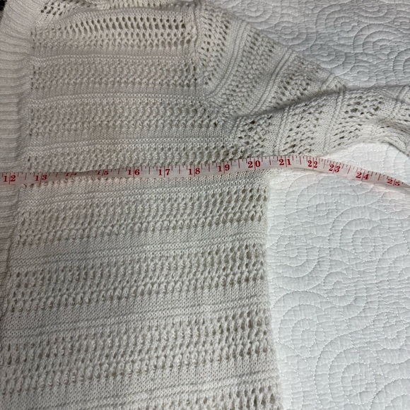 Eddie Bauer White Cardigan linen/cotton hooded size L - Picture 14 of 16